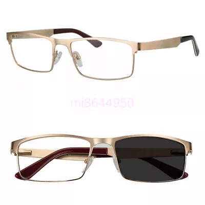 AU Transition Photochromic Reading Glasses Sun Readers Flexible Metal +1.0 - 4.0 • $32.35