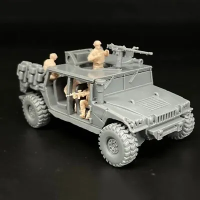 1/72 Scale Model US Army Off-Road Vehicle Soldier Figures Military Miniature • $22