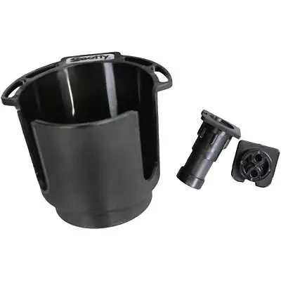 311-BK Cup Holder With Rod Holder Post And Bulkhead Black • $30.99