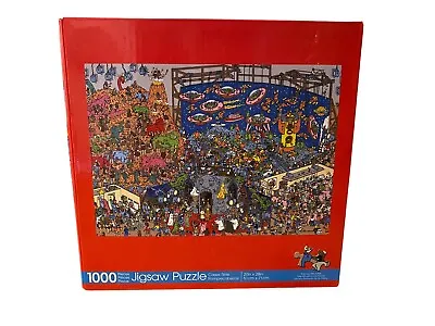 Where's Waldo 1000 Piece Jigsaw Puzzle Aquarius 20”x28” Movie Set COMPLETE! • $19.99