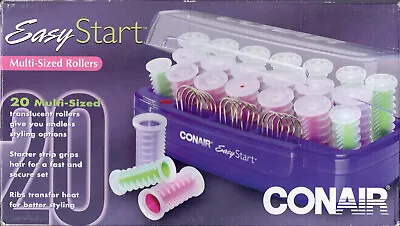 Conair Easy Start 20 Hot Rollers Curlers Pageant Cheer Dance Purple 400W HS15R • $44.95