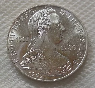 1967 Austria 25 Schilling Silver Coin Uncirculated Maria Theresa 250th Commem • $19.99