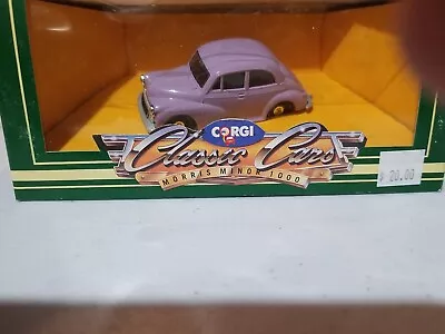 Corgi Classic Cars Morris Minor 1000 D702/4 Purple CIB • $9.34