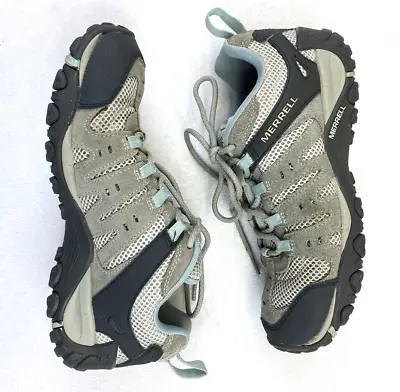 Merrell Accentor Hiking Shoes Women's Size 8.5 Gray Blue J269836C Danner Insoles • $24