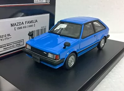 Po 1:43 HI STORY HS212BL MAZDA FAMILIA 323 1500 XG 1980 Resin Scale Model Car • $94.99