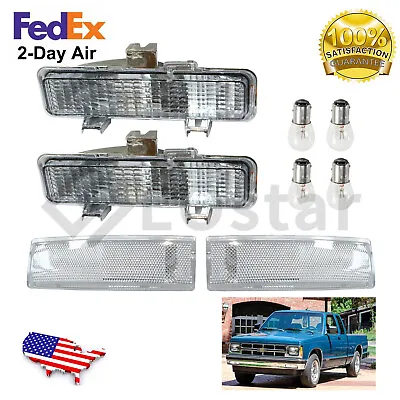 Front Corner + Bumper Signal Lights For 1983-1994 Chevy Blazer & 1982-1993 S10 • $34.99