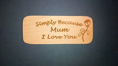 Mothers Day Gifts-MUM FRIDGE MAGNET Polished Beech £3.29 Each Inc Post • £3.29