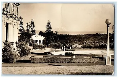 C1910's Mt. Rainier From University Washington WA RPPC Photo Antique Postcard • $29.95