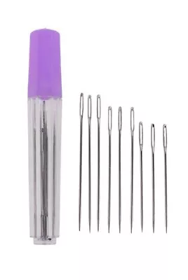 9 X Big Eye Pointed Darning Needles Tapestry Embroidery Sewing 52 60 65mm PPL • £3.19