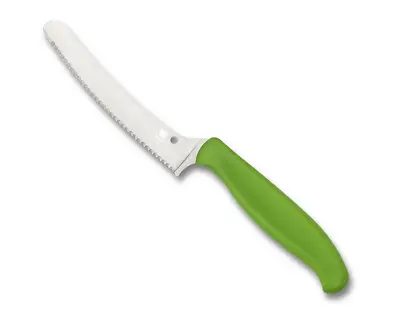 $25.50 • Buy Spyderco Z-Cut Bread Knife Kitchen Cutlery Green CTS BD1N K13SGN