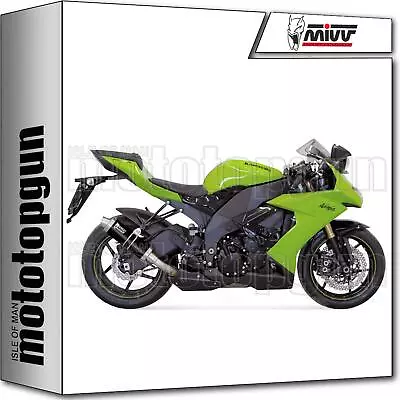 MIVV K.021.LXB Exhaust Hom Gp Black Kawasaki Zx-10 Zx10 R 2009 09 • $235.48