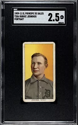 1909-11 T206 Hughie Jennings El Principe De Gales Portrait SGC 2.5 HOF Detroit • $1349.99