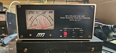 Mfj Deluxe Vhf/uhf Peak Reading Swr/watt Meter Model Mfj-817 • $50