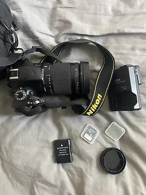 Nikon D3200 + 18-300mm SIGMA Japanese Lens + Extra Battery + Bag + SD Card • $800