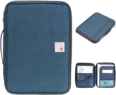 BSTKEY Multi-Functional A4 Document Bags Portfolio Organizer-Waterproof Travel • £24.04