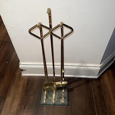 Fontana Arte Brass Glass Fire Tools Set Mid Century Modern • $400