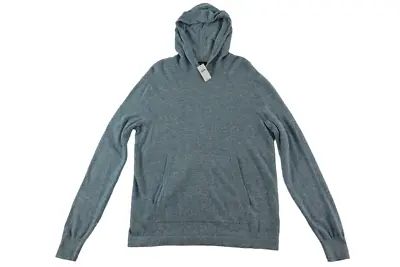 $129 Banana Republic NEW Blue Merino Wool Pockets Mens M Hoodie Cardigan Sweater • $35.99