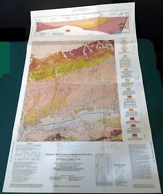 HTF Dibblee Geologic Map DF-40 MOORPARK Ventura County 1992 -1st P- YEATS Honor • $49.99