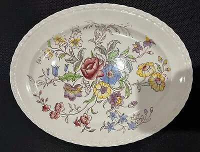 Hand Painted Vernon Kilns May Flower Large Oblong Serving Plate/Platter • $20