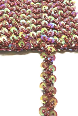 £2.99 • Buy B6) 2 Yards 15 Mm Spangle Chain Sewing Craft Haberdashery Bridal  Party Prom