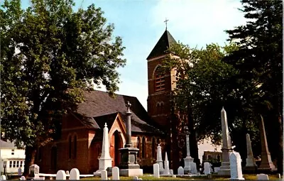 Postcard Christ Episcopal Church Cemetary Grave Stones Milford Delaware DE  T668 • $9.95