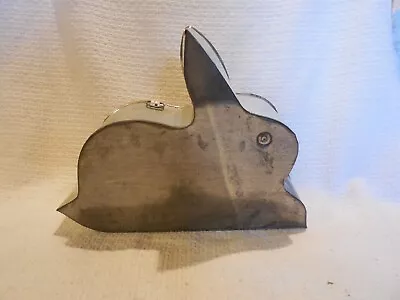 Antique Soldered Tin Rabbit Cake Mold • $49.95