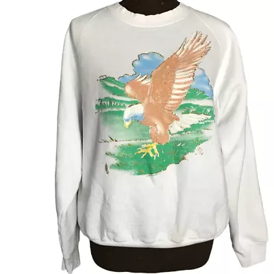 Vintage '91 Fruit Of The Loom California Eagle Sweatshirt SZ L • $19