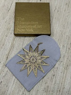 Museum Of Modern Arts Gold Star Christmas Ornament • $45