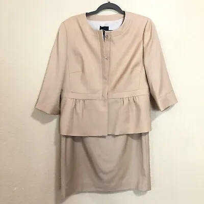 J. Crew Tan Suit Skirt Set Size 12 & Size 10 Work Carer Skirt Set • $50
