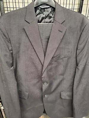 Nautica Mens Gray Wool Two Piece Suit Jacket Size 44R Dress Pants W34xL32 NEW • $109.79