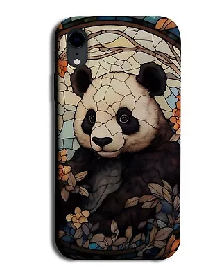 Panda Bear Stained Glass Design Art Phone Case Cover Bears Black And White DF11 • £14.95