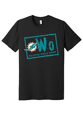 Miami Dolphins NWO Logo T-shirt | New World Order! S-5XL • $10.99