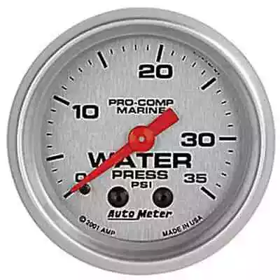 Auto Meter 200772-33 Pro-Comp Ultra Lite Marine Water Pressure Gauge Diameter: 2 • $60.99