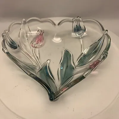 Mikasa 9  Crystal Heart Shaped Tivoli Tulip Dish  • $12.79