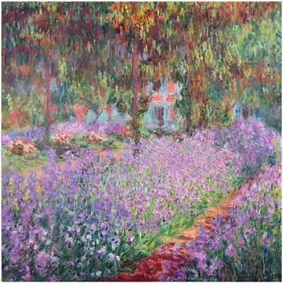   The Artist's Garden At Giverny  Canvas Art By Claude Monet • $23.74