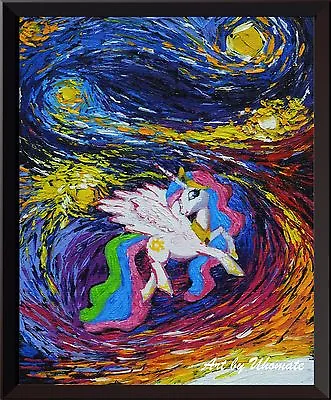 My Little Pony The Little Pony Van Gogh Starry Night Wall Art A044 • $11.99