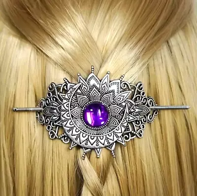 Viking Hairpin - Pagan Hair Accessory For Mystic Fairy Headdress 4 In Wide • £15.57