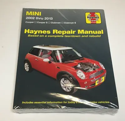 New MINI Cooper R53 R56 2002-2011 Haynes Repair Manual Service Book Owners Shop • $34