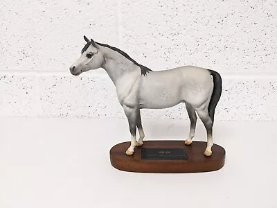 Beswick Arab Horse On Wooden Plynth Connoisseur Model AIYYI • £36