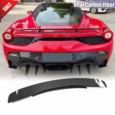 Carbon Fiber Rear Trunk Spoiler Wing Lip For Ferrari 458 Italia Spider 2011-2013 • $531.90