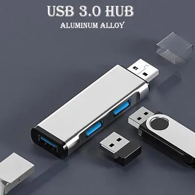 Mini Aluminum 3 Port USB 3.0 Hub USB Hub Extensions Hub USB Slim Adapter T9 V3I1 • $3.30