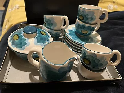 £45 • Buy Olaria De Alcobaca Portuguese Pottery Coffee Set