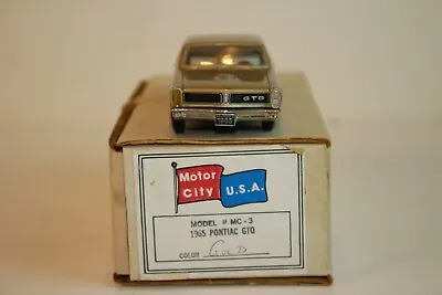 Motor City USA 1965 Pontiac GTO Gold 1:43 Scale Boxed Read • $119.90