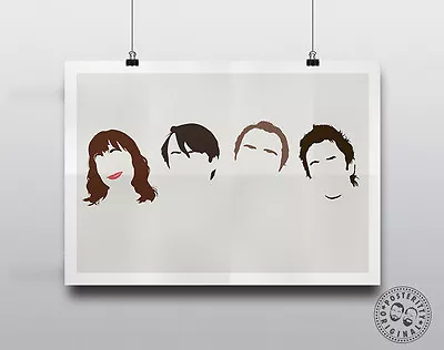 PEEP SHOW - Minimalist Comedy Heads Minimal Movie Poster Posteritty Hair Art • £4.50