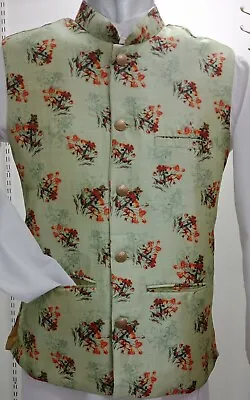 IndianTraditional Nehru Jacket For Men’s Party Wear Waistcoat Blazer Top Beatles • £45