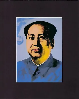 8X10  Matted Print Art Picture Andy Warhol: Mao 1973 Chinese Leader • $14.95