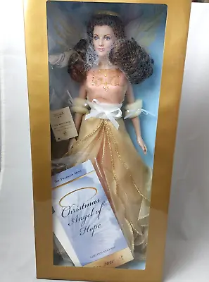 Franklin Mint Annual Christmas Angel Of Hope 2010 Wings Harp COA NEW Boxed • $199
