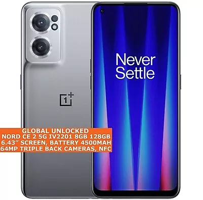 ONEPLUS NORD CE 2 5G 8gb 128gb Octa-Core 6.43  Fingerprint Android 11 NFC • $699.07