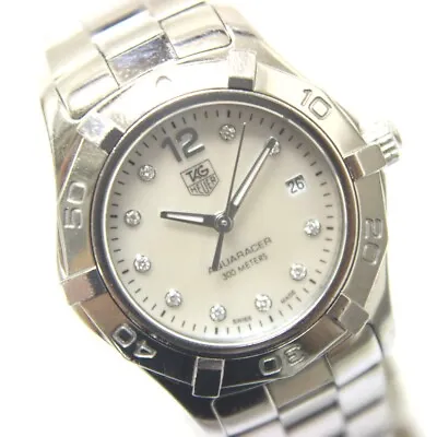 TAG HEUER WAF1415 Aquaracer 10-Point Diamond Women's Wristwatch • £804.49