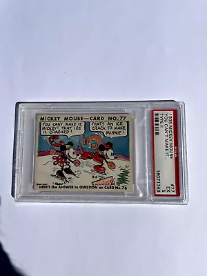 1935 Mickey Mouse Gum Cards • $325